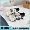 Zapatillas de entrenamiento alemanas de malla transpirable para mujer con lazo, zapatillas casuales de suela gruesa, zapatos blancos versátiles para estudiantes