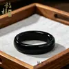 Ágata Natural Calcedonia Blanca Alta Ágata Brasileño Banda de Anillo Anillo Dedo Índice Calcedonia de Jade Anillos de Pareja Venta al por Mayor