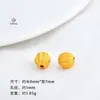 Cuentas de Perlas Esmaltadas Estilo Chino con Diseño de Goteo de Aceite, Cuentas Redondas Huecas Talladas, Accesorios de Abalorios Hechos a Mano para Pulseras