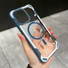 Capa de Celular Resistente a Quedas de Quatro Cantos em Cor Contrastante para Apple 15 iphone16promax Nova Absorção Magnética de Alto Nível