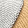 Tapete de Chão Tecido à Mão, Tapete de Chão de Fio de Algodão Estilo Japonês, Tapete Absorvente para Quarto e Banheiro, Sala de Estar, Tapete de Cabeceira