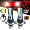 Farol de LED para Carro H7 H4 3030 12 LEDs Luz Anti-Nevoeiro 9005 H11 Luz de Carro Lâmpada de Farol Dianteiro Modificação
