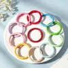 Llavero Cuerda Tejida Nudosa Colorida Hecho a Mano DIY Creativo Estilo Corto Correa de Muñeca Desmontable para Teléfono y Bolsa