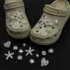 Perla de Resina Iridiscente Agujero Flor de Zapato 3D Accesorios Flor Estrella de Mar Concha DIY Hebilla de Zapato Desmontable Venta al por Mayor