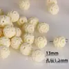 Cuentas de Fruta Marfil Perforadas para Joyería Pulsera Colgante Accesorios de Cuentas Recolectadas León Despertando Accesorios Valientes