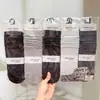 Nuevo Estilo Otoño e Invierno para Mujer: Calcetines holgados estilo Old Money, Calcetines altos, Calcetines holgados de encaje de color liso, Calcetines con separación de dedos para mujer