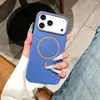Aplicable a Apple 18promax Funda Magnética Mate para Teléfono iPhone17 Pintura en Spray Amigable con la Piel 16 Cubierta Protectora a Prueba de Caídas