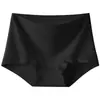 Pantaloncillos tipo boxer de algodón de Xinjiang de tiro medio con ligero control de abdomen, transpirables, hipoalergénicos, alta elasticidad, sin constricción, ropa interior triangular sin costuras para mujer 9024
