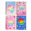 Nuevo cuaderno de espiral de burbujas de silicona de 32k, cuaderno de silicona con diseño de dinosaurio y unicornio, cuaderno de desratización.