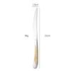 Cuchillo, tenedor y cuchara de acero inoxidable con forma de estrella de diamante transfronterizo de alta gama para comida occidental, vajilla de hotel, cuchillo y tenedor engrosados para carne, cuchara de acero inoxidable