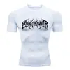 Camiseta de Manga Corta de Compresión de Secado Rápido para Hombre Teum Export Y2K Capa Base para Correr Ropa de Entrenamiento para Gimnasio Body
