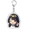 Arknights 2D Menina Pinguim Gugu Gaga Chaveiro Pingente de Acrílico Jogo Desenho Animado Mercadoria