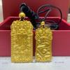 Colgante antiguo Kirin Xiangyun Shajin Ping An, collar de la suerte Nafu de la marca sin incidentes, colgante para el cuello para hombre, venta al por mayor