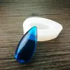 Molde de Resina de Cristal con Agujero para Colgante, Molde de Silicona de Gota de Agua para Collar, Materiales para Joyería Hecha a Mano DIY