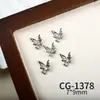 Joias para Nail Art da Nova Série Borboleta, Zircônia Brilhante de Luxo Acessível Borboleta Vazada Cor White K Acessórios de Unha Usáveis