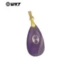 Wt-P2044 Novo Pingente Requintado em Forma de Gota Joias com Pedras Preciosas Multicor Opcionais Brincos Colar Acessórios DIY