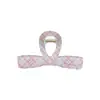Cuadros de Otoño Nuevo Clip Acrílico Corazón Lindo Dulce Pinza Tiburón Parte Posterior de la Cabeza Pinza para el Cabello Pinza Estilo Pastoral