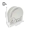 Porta servilletas de acrílico con espejo dorado semicircular para fiesta de boda transfronteriza con eslogan en inglés, estante de escritorio para almacenamiento de servilletas