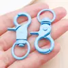 Pinzas para Pintar Joyería DIY Hebilla Aleación de Zinc Hebilla de Perro Colorida Llavero Hebilla Giratoria Elástica Hebilla con Forma de Cangrejo Accesorios para Pinzas