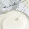 Colar Elegante de Outono e Inverno para Mulheres Design Original Galvanoplastia Ecológica Agulha de Prata S925 Loja Compra no Atacado Acessórios