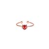 Anillo de apertura de gato con diamantes de flash rojo rosa diseño simple y moderno sentido de la moda minoritario coreano femenino viento frío adornos para manos al por mayor