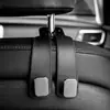 Venta Directa de Fábrica Gancho para Teléfono Móvil en el Respaldo del Asiento del Coche Gancho Oculto de Aleación de Zinc con Piel Sintética en el Coche