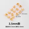 Tao Cuentas de Posicionamiento de Oro de 18K Cierre de Extremo Clip de Fijación para Pulseras DIY Material Accesorios de Cierre para Collares de Perlas
