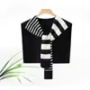 Chal de Punto Rayado Estilo Coreano para Mujer, Adecuado para Primavera y Otoño, Se Puede Usar sobre una Camisa en Verano, Combinado con un Vestido, Usado en Habitaciones con Aire Acondicionado, Chal de Moda para Protección Solar