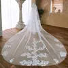 Véu de Noiva Catedral Camada Única Bordado Retrô Francês Cauda Longa Casamento ao Ar Livre Vestido de Casamento Fábrica de Comércio Exterior Atacado