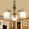 Candelabro Estilo Europeo, Lámpara para Restaurante y Dormitorio, Candelabro Retro de Hierro Forjado Estilo Americano para Sala de Estar, Lámpara de Techo Creativa Moderna Sencilla