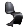 Taburete de maquillaje para el hogar nórdico, silla de reunión simple y creativa con respaldo, popular silla Panton de plástico acrílico, silla de comedor