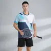 Conjunto de Roupas de Badminton Personalizado de Alta Qualidade, Camisetas de Verão de Secagem Rápida para Mulheres de Manga Curta para Vôlei, Tênis e Pickleball, Roupas Esportivas Masculinas