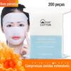 Salão de Beleza Especial Algodão Múmia para Compressas Quentes Faciais Algodão para Maquiagem Facial Esticável Algodão Fino para Máscara Hidratante de Compressas Quentes