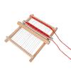 Tecnología pequeña telar para niños diy máquina de tejer lana a mano rompecabezas juguete de madera venta directa de fábrica