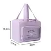 Bolsa de Almoço Desenho Animado Grande Capacidade Portátil Estilo Coreano Menina Fofa Bolsa Térmica para Trabalho Estudante Bolsa Lancheira Atacado
