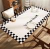 Mantel de cuero minimalista para mesa de comedor, desechable, resistente al aceite, impermeable, aislante del calor, sencillo, de cuero, para mesa de centro, se puede cortar.