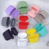 Funda Adecuada para Auriculares AirPods de 2ª Generación, Modelo Grueso de Apple de 2ª Generación con Hebilla, Cubierta Protectora de Silicona para Auriculares Bluetooth Integrado