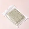 Palillo Limpiador de Extensiones de Pestañas Estilo Nuevo, Hisopo de Algodón Desechable para Tatuaje, Permanente de Pestañas, Palillo Limpiador de Pestañas, Hisopo de Algodón para Maquillaje