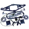 Acessórios para Veículo Caseiro de Aço com Quatro Rodas Modificados para Go-Kart Flange de Braço de Suspensor Dianteiro Montagem de Freio a Disco Um para Dois