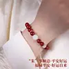 Pulseira de Cinábrio em Estoque com Acabamento de Luxo, Versátil para Homens e Mulheres, Pulseira de Areia Dourada Roxa do Ano Zodiacal de 2025 Atacado