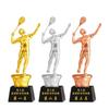 Competencia de Equipo Creativo Bádminton Femenino Madera Nuevo Trofeo de Cristal Oro, Plata, Bronce En Stock Medalla Grabado Producción