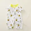 Mameluco Delgado de Verano para Bebé, Ropa de Bebé de Algodón Puro Clase A, Pelele con Aire Acondicionado para Niños, Mameluco Sin Costuras
