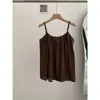 Camisola verde exterior estilo coreano para mujer, top sin mangas holgado plisado para vacaciones de dopamina de verano 2026