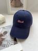 Rosto Mostrado Pequeno Primavera e Outono Novo Estilo Cap Tridimensional Bordado Carta Soft Top All-Match Estudante Boné de Beisebol Casual Homens da Moda