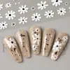 Pegatinas Transfronterizas para Uñas Estilo Ins Japonés Flor Blanca Linda Flor Adhesivas para Uñas Venta al por Mayor