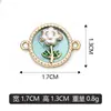 Flor de lámina de color DIY colgante para pulsera colgante para collar accesorios de joyería se pueden mezclar lote ventas directas de fábrica transfronterizo