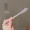 Pasador de Gama Alta con un Toque Femenino, Borlas y Flores de Estilo Antiguo, Pasador Versátil para Hanfu, Pasador para Recogido en la Parte Trasera de la Cabeza