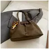 Bolso de Hombro Grande de Gamuza Transfronterizo para Mujer Nuevo Gran Capacidad Otoño e Invierno Mate Retro Bolso de Hombro para Viajes Bolso de Axila