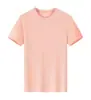 Camiseta de Manga Corta de Seda de Hielo de Secado Rápido para Hombres y Mujeres, Camiseta Holgada de Corte Ajustado, Cuello Redondo de Verano, Fresca y Transpirable, Ropa para Deportes de Equipo