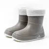 Japón y Corea del Sur Botas de Lluvia Transfronterizas para Mujer Lindas Botas de Agua de Caña Media Zapatos de Goma para Estudiante Botas de Agua Antideslizantes Botas de Lluvia Impermeables Biseladas Impermeables